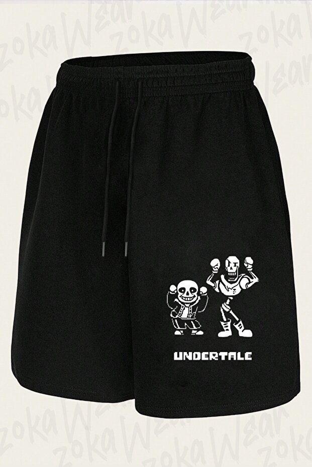شورت مطبوع بتصميم Sans Papyrus Undertale للجنسين