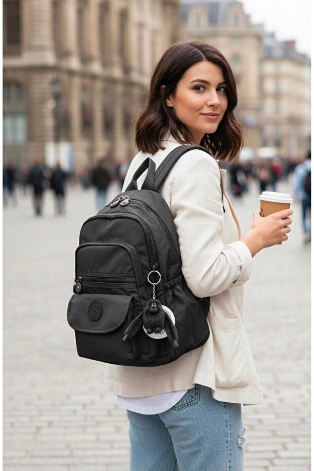 Multi-Compartment Casual Women's Backpack - City, School, and Travel Bag