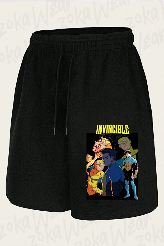 شورت مطبوع بتصميم Invincible v21 للجنسين