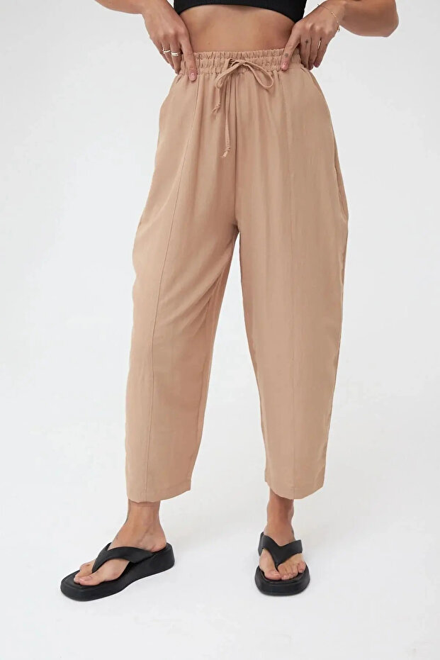 Camel Ayrobin Shalwar Trousers - 3027