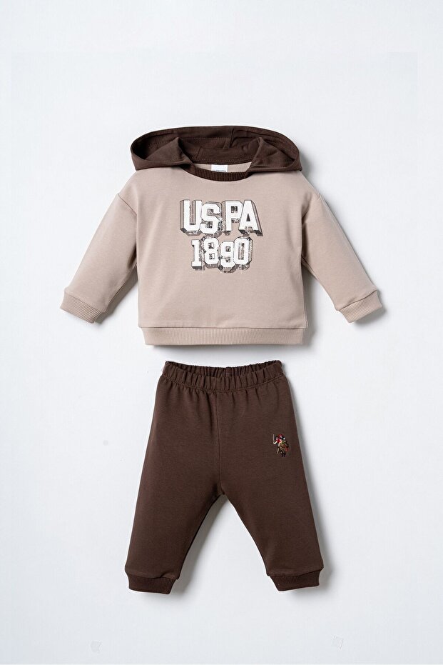 Baby Boy Hooded Yellow Long Sleeve Pajama Set Usb3178-C-V1