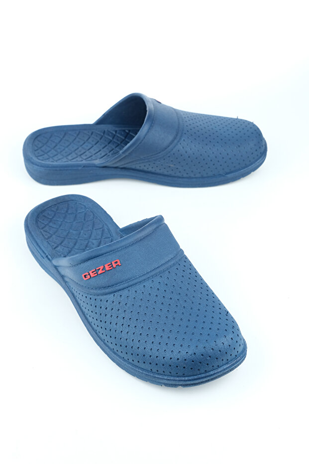 9601 Men's Black Closed Front Non-Slip Eva Hospital Bathroom Balcony Slippers