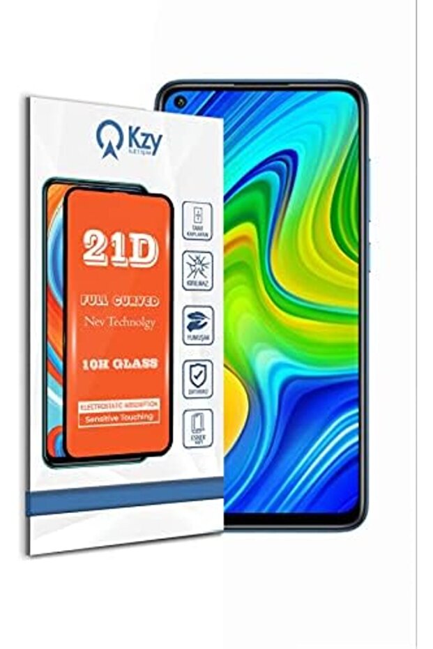Edl Shop Full Coverage 21D Tempered Screen Protector Glass Compatible with Xiaomi Redmi Note 9 Edl Shop 129079