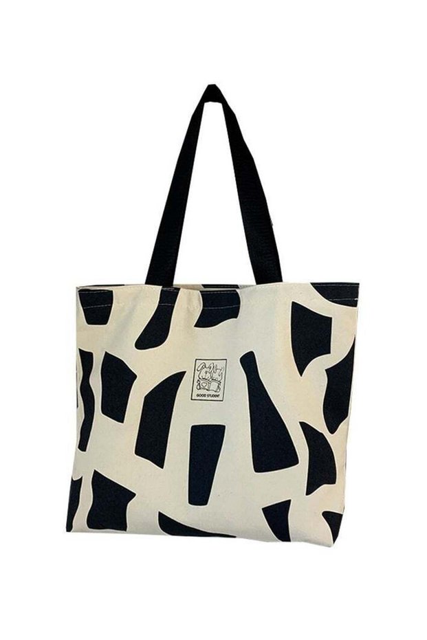 Women's Shoulder Tote Bag Canvas Handbag For Women Large Capacity Bucket Bag Fashionable Travel Messenger