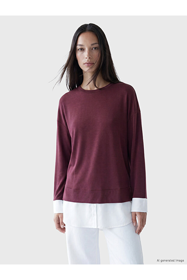 Nevavm Soft Touch Oversize Women's Sweatshirt Tunic with a Difference