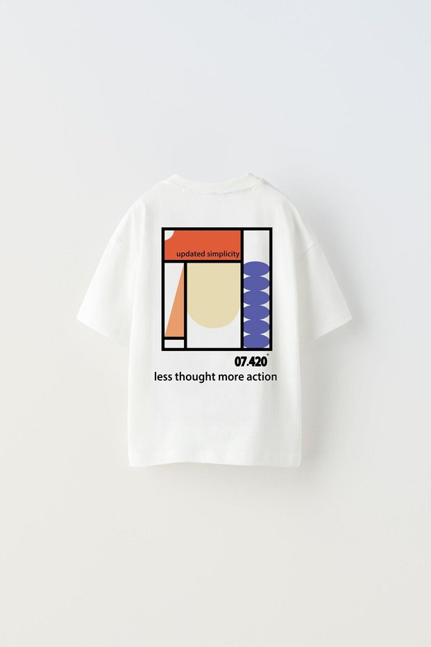 Unisex Oversize T-Shirt Mosaic Painting Loose Fit Oversize