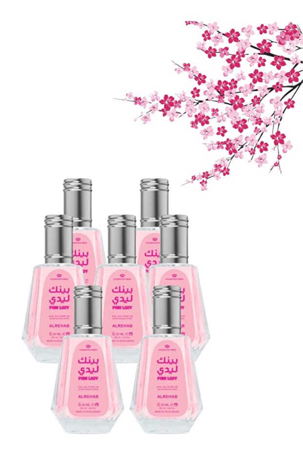 7 قطع من عطر بينك ليدي 50 مل