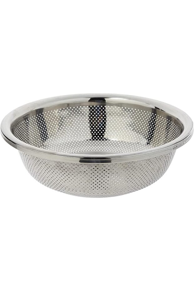 STAINLESS STEEL DELUXE COLANDER, 45 CM , SILVER, MBC045, Food Strainer , Rice Strainer , Fruit & Vegetables Strainer