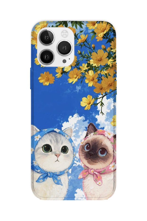 iPhone 12 Pro Compatible Printed Transparent Phone Case | Collection: Kawaii Cat