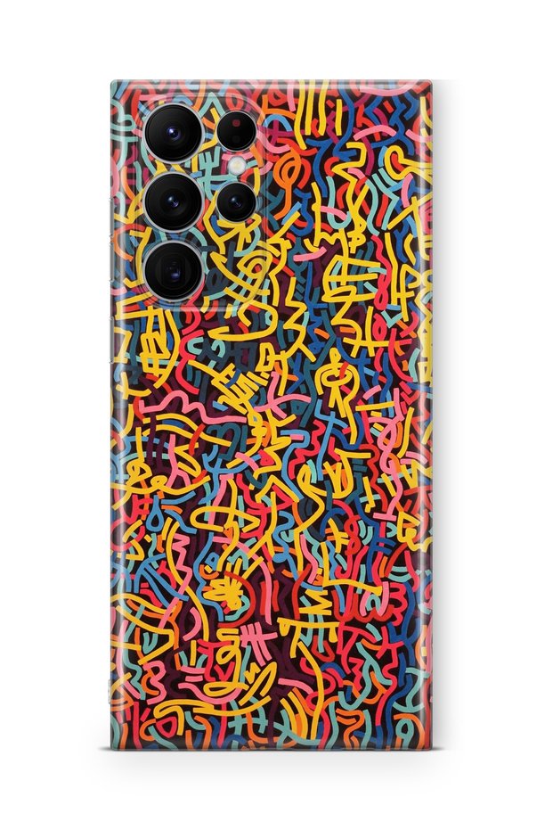 Samsung Galaxy S23 Ultra Compatible Printed Transparent Phone Case | Collection: Oneline