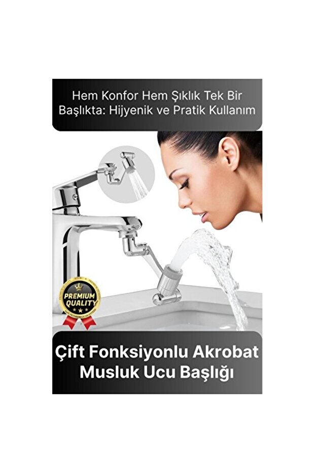 Multi-Purpose Rotatable Kitchen and Bathroom Tool with Filter and 2 Functions