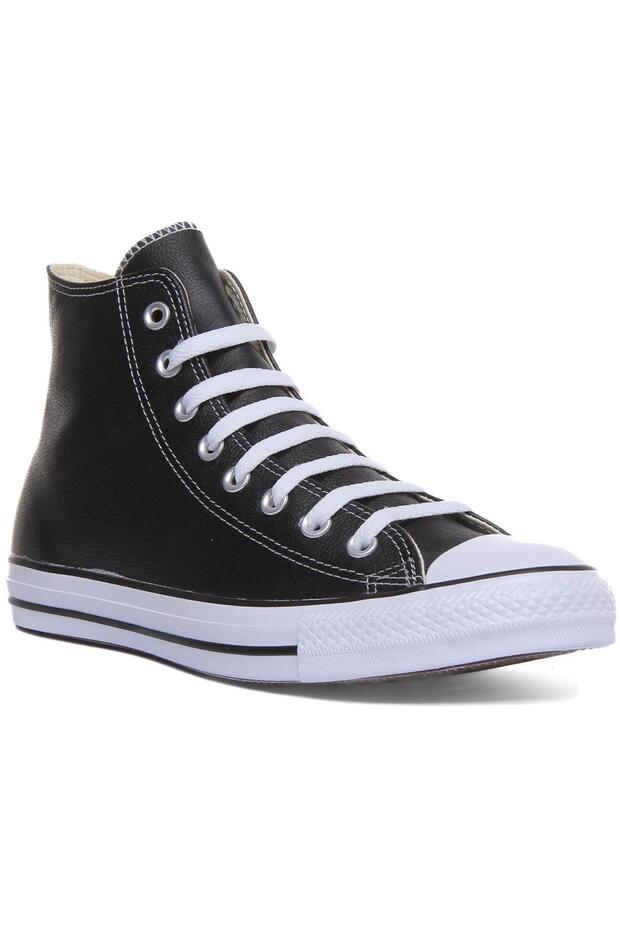 132169C Chuck Taylor All Star Leather Black Unisex Shoes