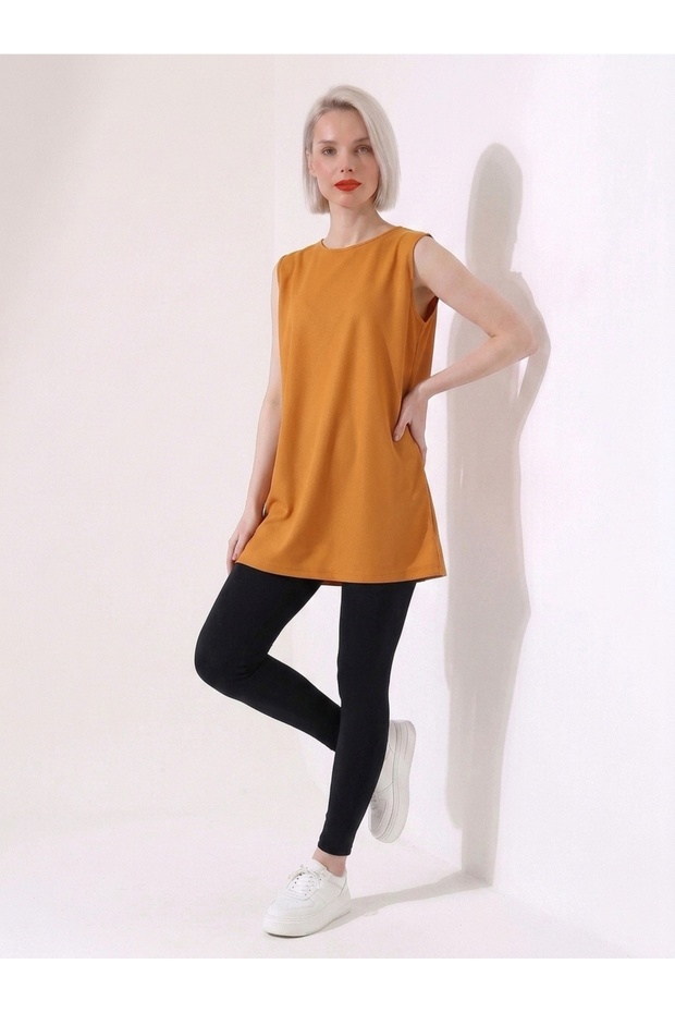 Women's Sleeveless Loose Tunic Basic Summer Model