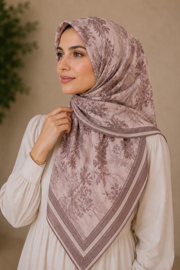 Powder Levidor Cotton Soft Scarf