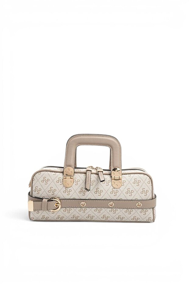 Beige - Sand Monogram Women's Handbag Sp1258