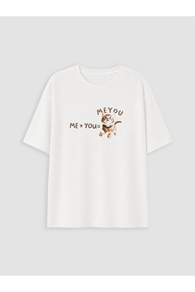 Esvab • Modern & Distinctive Zero Roba Collar Printed Girls' T-Shirt