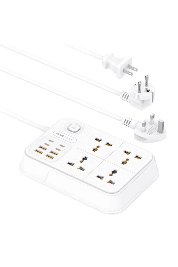 Wall Charger PSB07 4 USB + 4 Type-C Power Strip