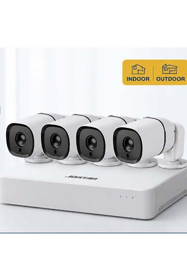 85146POE48V-4 5MP PoE Security Camera System, 4 x 5MP IR Cameras, 8-Channel NVR, 1TB Hard Drive, 80m CAT6 Cable, Mouse & Power Adapter, Complete CCTV Surveillance Kit for Home, Office & Busines
