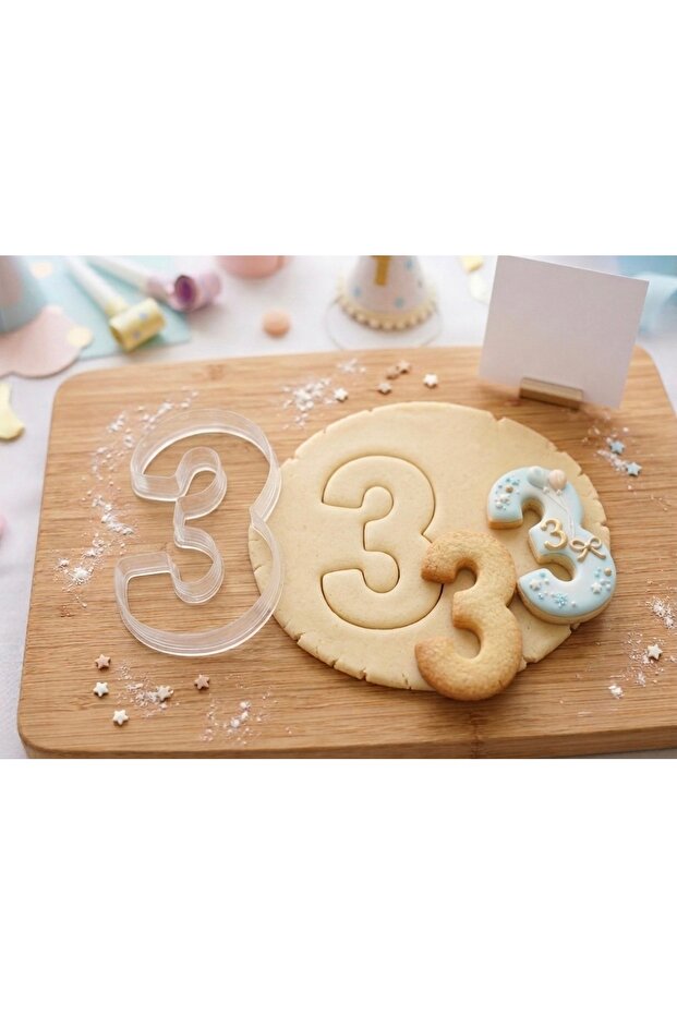 3 Number Dough Shaper / Cookie Mold
