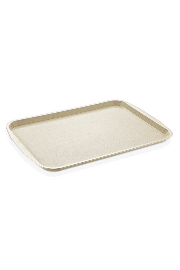Gastro Plast Gt-3244 Gray Beige Abs Serving Tray 32X44 cm | Unbreakable, Bpa-Free, Suitable for Industrial Use
