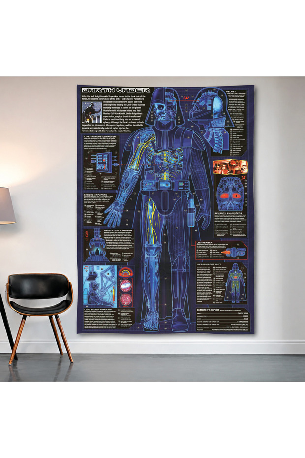 Robocop Blueprint Wall Covering Wall Tapestry First Quality Satin Fabric Poster