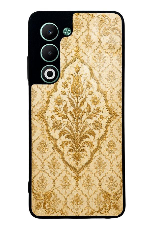 Oppo A5 5g Ivory Ottoman Gold Design Glossy Phone Case