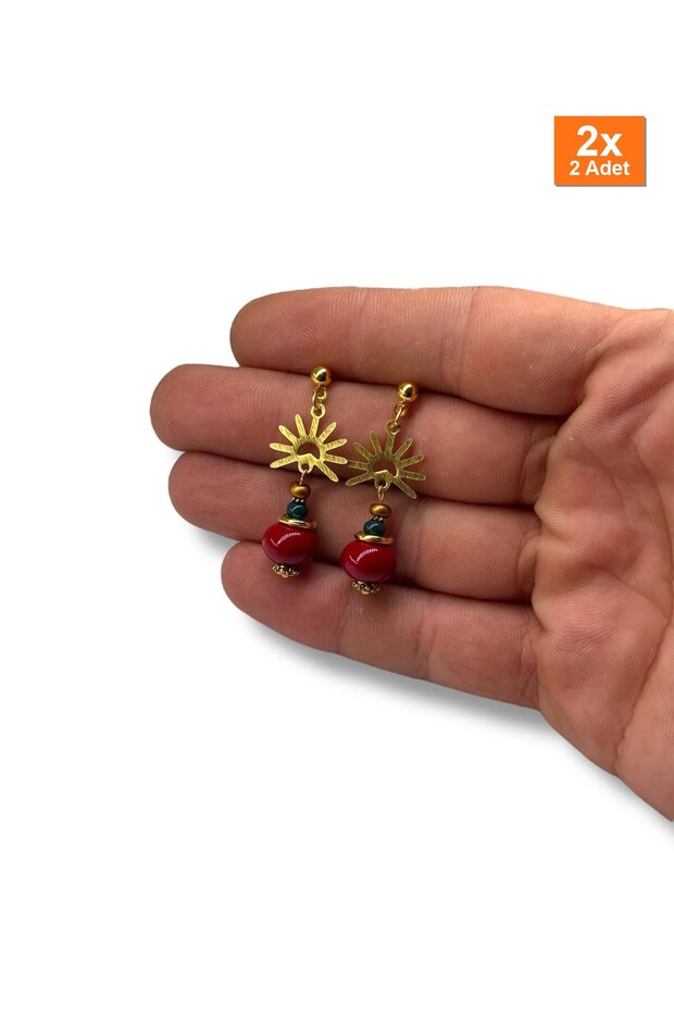 أقراط مصنوعة يدويًا بتصميم خاص كهدية
