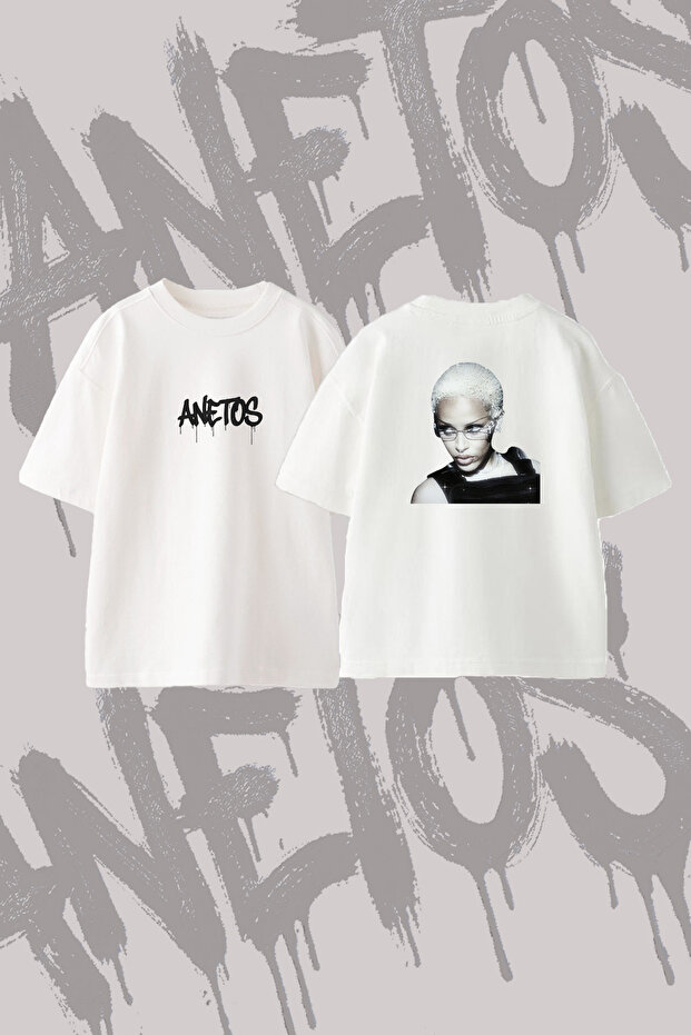 Fka Twigs Design Back Printed Cotton White Oversize T-Shirt