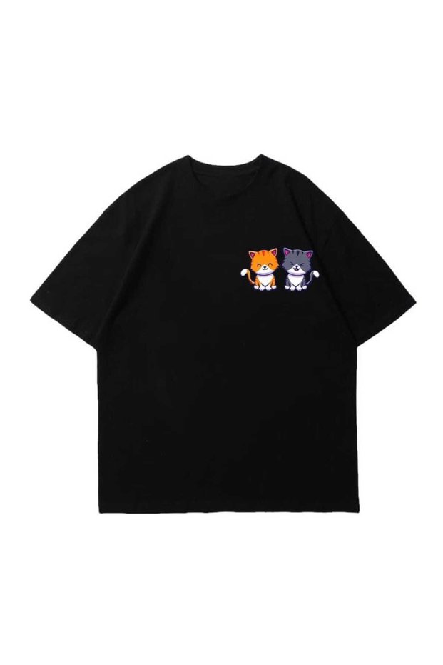 Calle Unisex Colorful Oversize Printed T-Shirt Streetwear Comfortable Fit Daily Premium