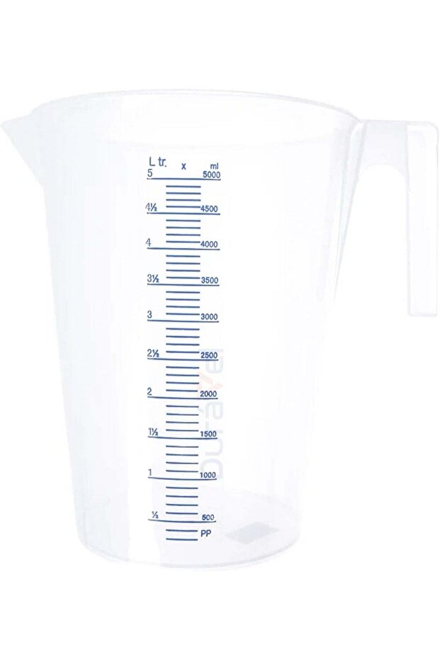 5 Liter Plastic Measuring Jug with Handle and Spout