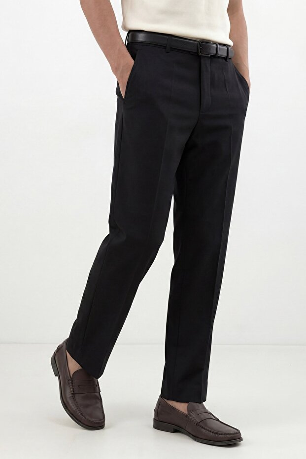 Black Tapered Fit Men's Pants