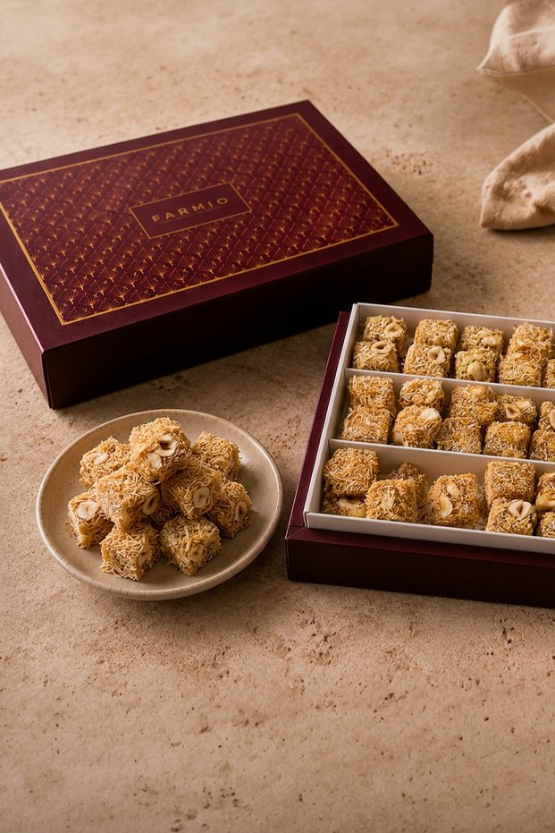 Kadayifli Orange Turkish Delight - 500Gr - Glucose-Free