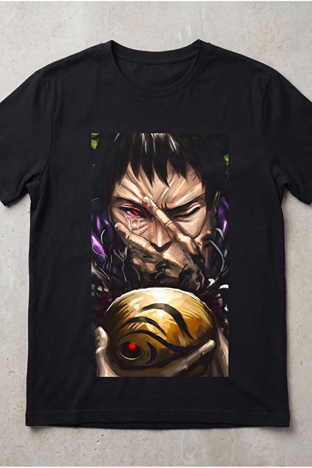 Naruto Obito Uchiha Anime Printed Standard Cut Unisex Tshirt