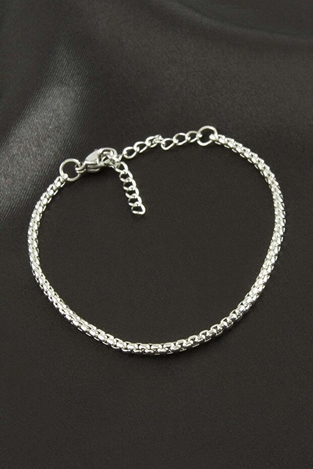 Cylinder Chain Steel Bracelet
