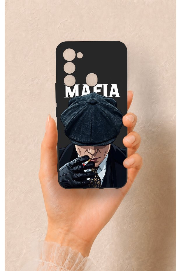 Tecno Spark 8C Compatible Mafia Patterned Silicone Case