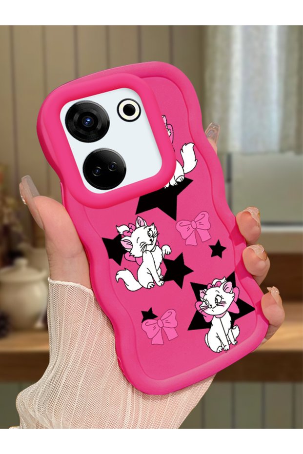 Tecno Camon 20 Pro 4g Compatible Case Camera Protector Red Silicone Couple Phone Case Character Pattern