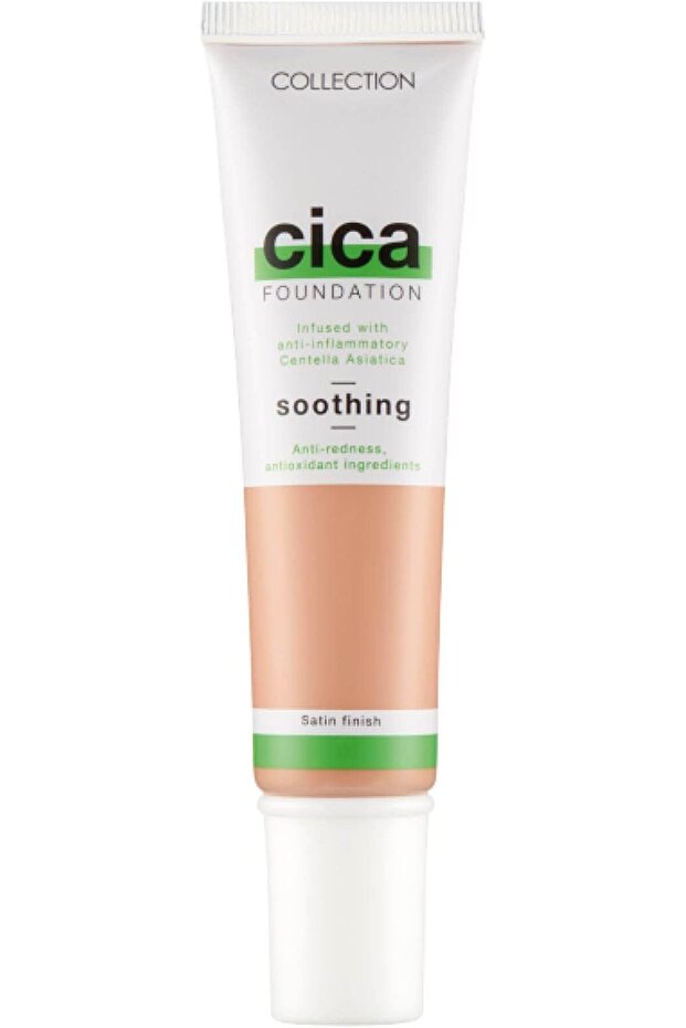Hydrating Medium Coverage Cica Foundation Infused with Anti-Redness - Light vanila 30ml