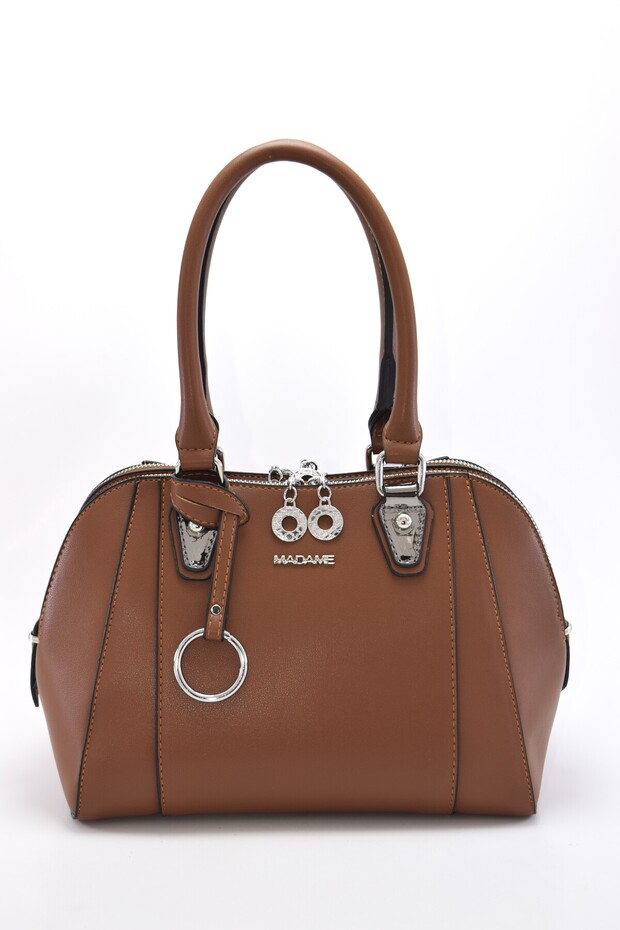 Women's Hand and Shoulder Bag with Double Zipper and Adjustable Strap