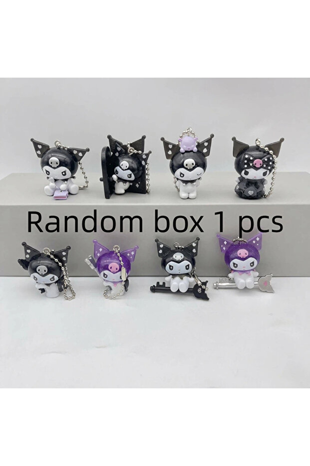 Random box 1 pcs New Product In Stock 20th Anniversary Kuromi Keychain Blind Box Figurine Desktop Or