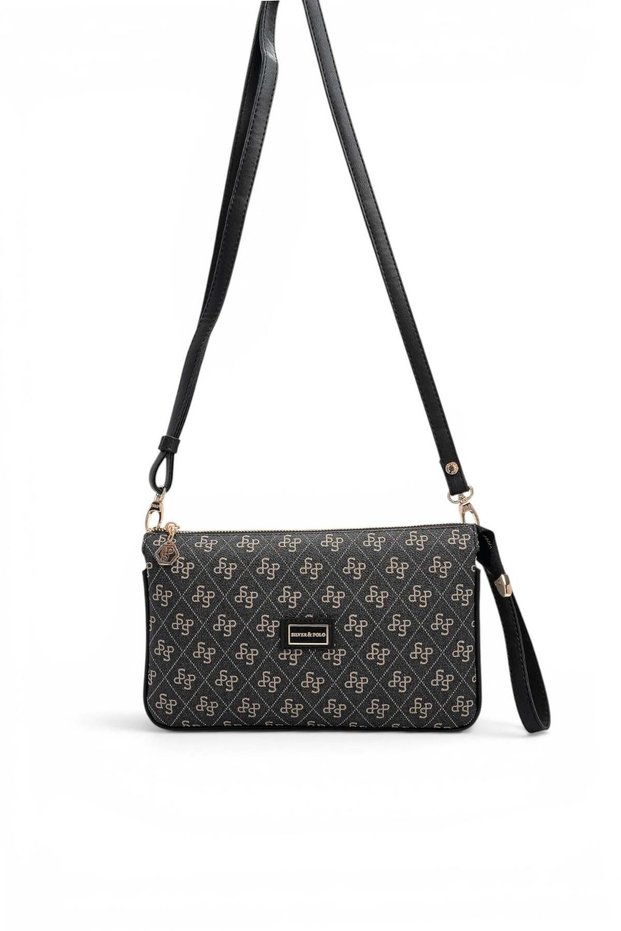 Smoked - Black Monogram Women's Crossbody Bag Sp1291