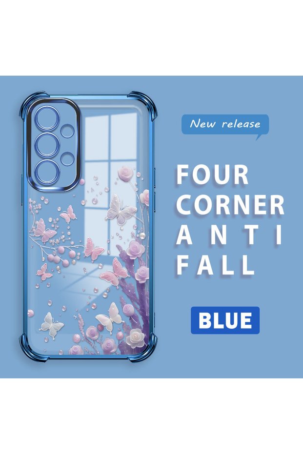Samsung Galaxy A23 Compatible Transparent Back Four Corners Reinforced Impact Protection Silicone Case