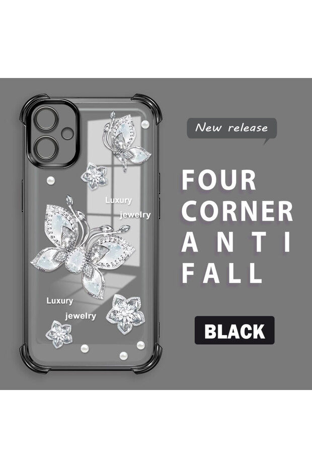 Samsung Galaxy A06 Compatible Transparent Back Four-Corner Reinforced Impact Protection Silicone Case