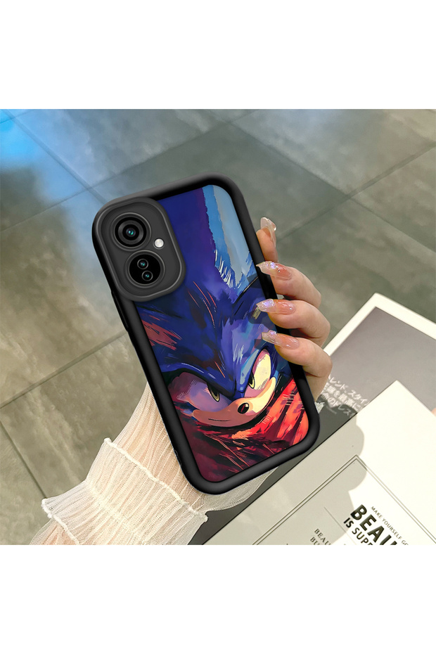 Tecno Camon 19 Neo(Ch6I) Compatible Black Silicone Case Shockproof with Camera Protection