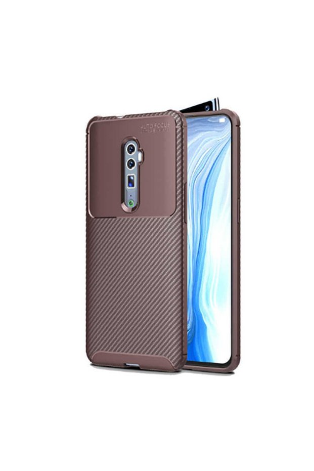 Compatible Case for Oppo Reno 10X Zoom Carbon Design Slim Camera Lens Protection Cover