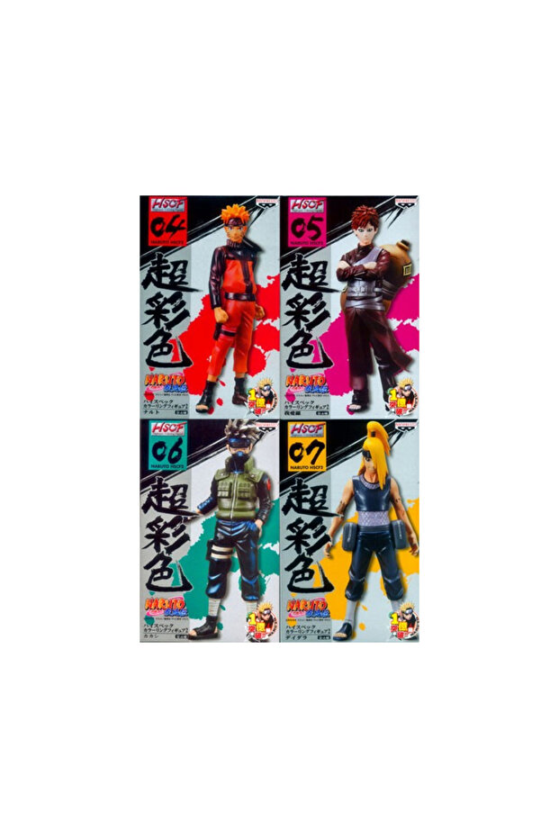 HSCF NARUTO Shippuden Figure Set Naruto Gaara Kakashi Deidara PVC F/S