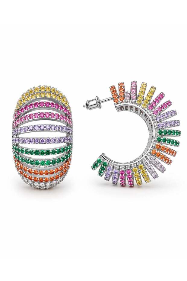 Aura Multicolor Earrings | Nesly Special Collection