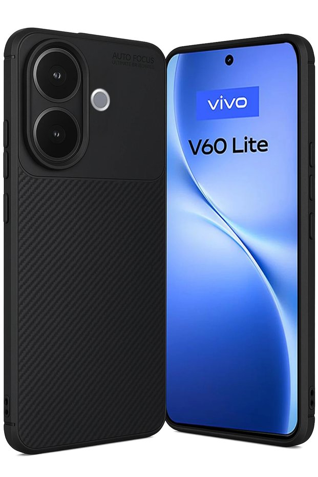 Aconcept Vivo V60 Lite Auto Focus Carbon Cover (70556) - Black