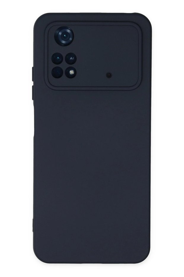 Aconcept Poco M4 Pro 4g Case Nano Inner Velvet Silicone (12202) - Navy Blue