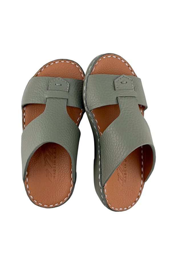 ( MB-2011 ) Handmade Arabic Boy's Slippers | Arabic Sandals For Boys & Kids | Full Leather