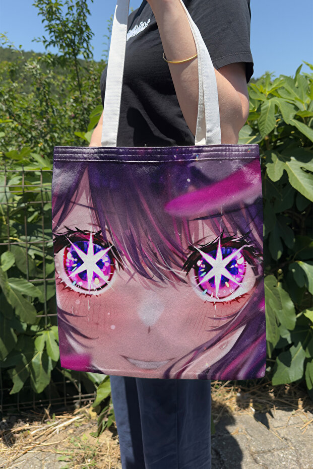 Oshi No Ko V2 Summer Winter Double-Sided Canvas Print Tote Bag Anime Bag